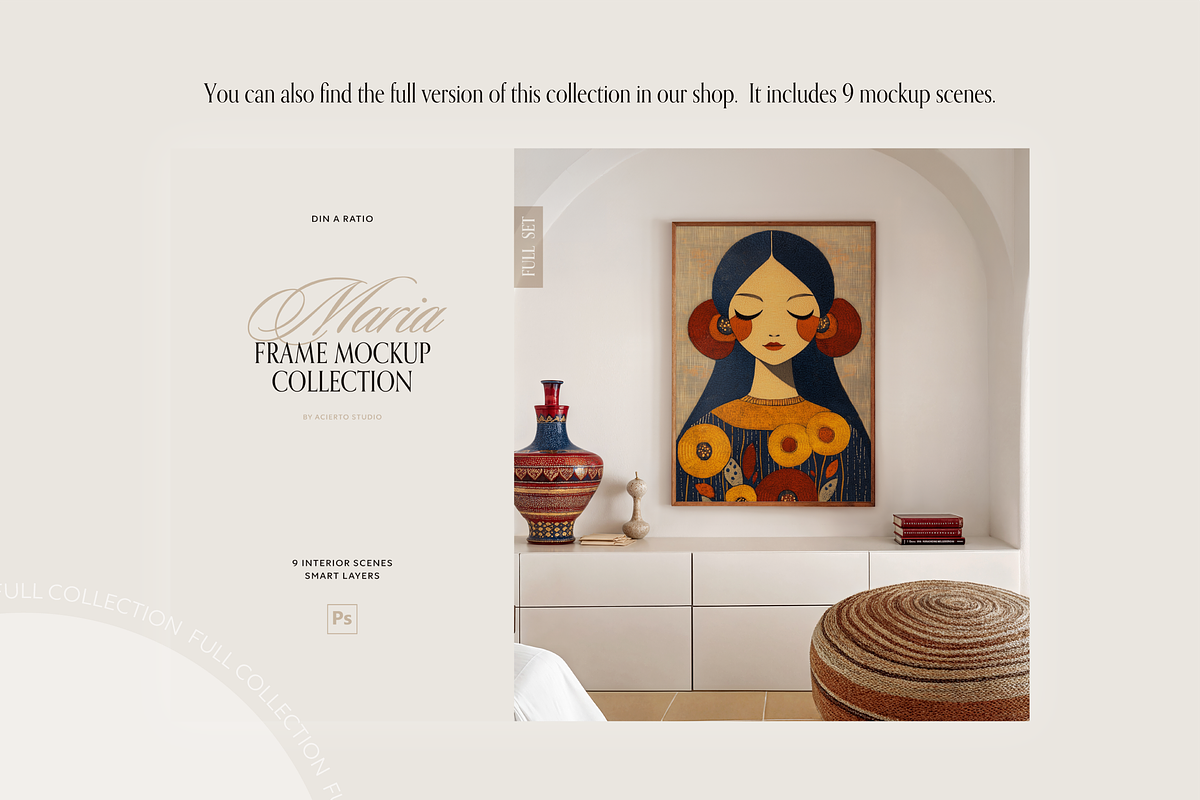 MARIA Din A | Frame Mockup Mini Set, a Household Mockup by Acierto Studio (Photo 15 of 15)