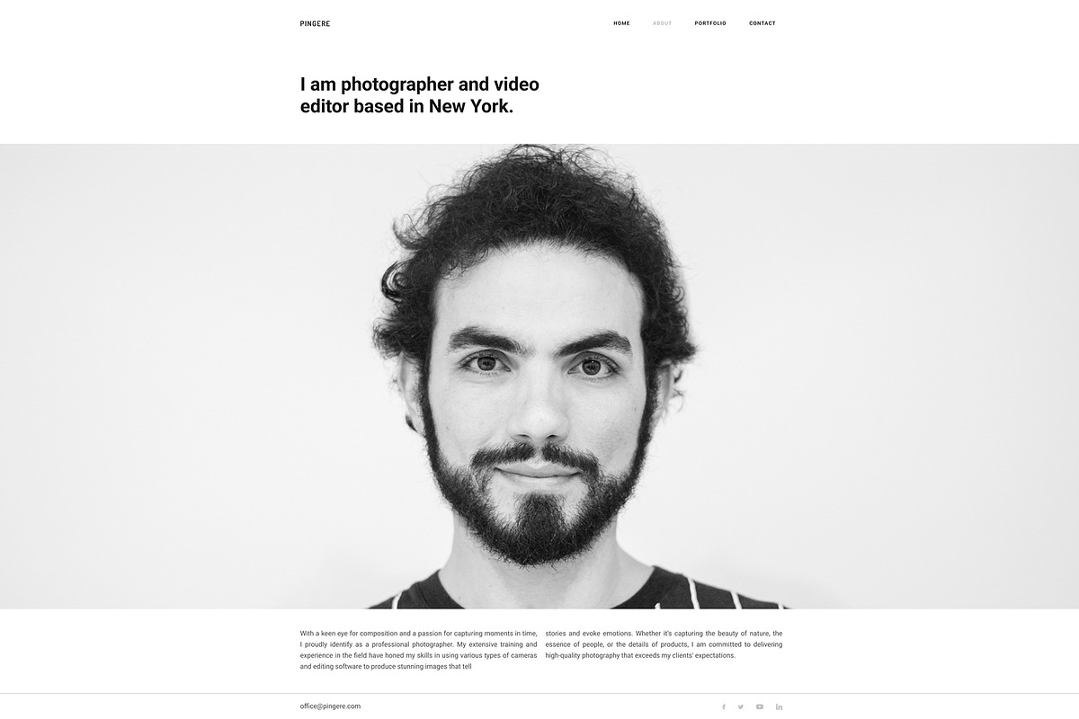 Minimal Portfolio Template, a Design Template by Smart Pixel (Photo 5 of 16)