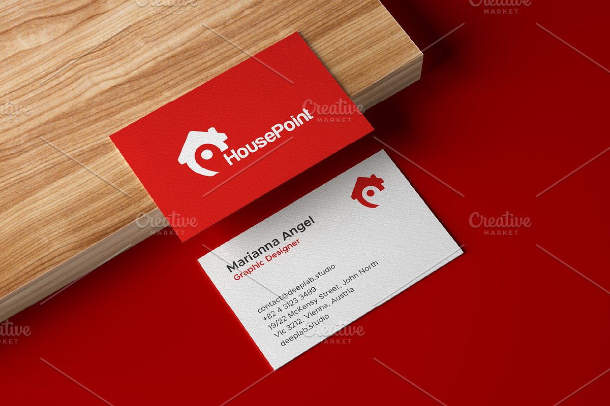 House point pin icon logo design, a Branding & Logo Template by Amadul11 (Photo 3 of 5)