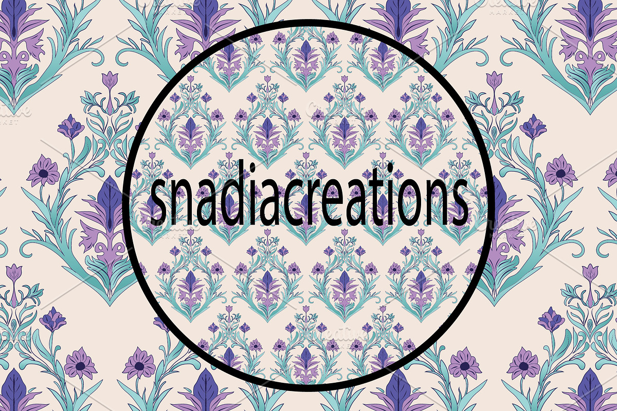 Floral Harmony, a Pattern Graphic by snadiacreations (Photo 3 of 6)