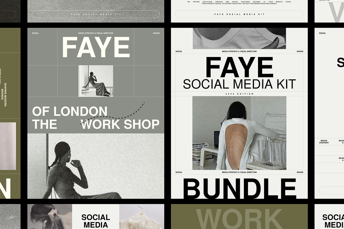 FAYE | Social Media Kit, a Social Media Template by SparkPro (Photo 1 of 7)