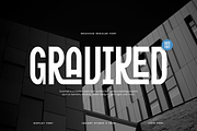 Graviked - Ligatures Font, a Sans Serif Font by Iqsiart Studio (Thumbnail 1 of 8)