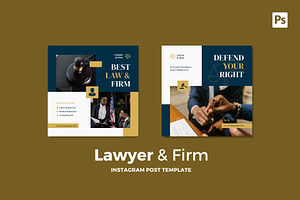 Lawyer & Firm Instagram Post