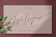 Wellyon Script signature, a Script Font by alit design (Thumbnail 1 of 15)