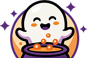 Spooky Night Cute Halloween Sticker, a Decorative Illustration by Dimas.okgo (Thumbnail 4 of 6)