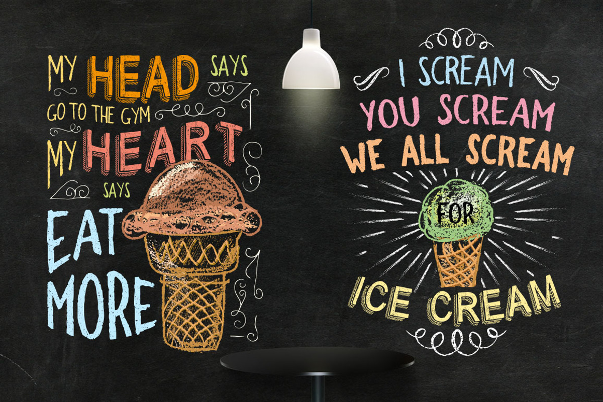 3 IN 1 Chalk Fonts Bundle + Extras, a Handwritten Font by StoricType (Photo 14 of 24)