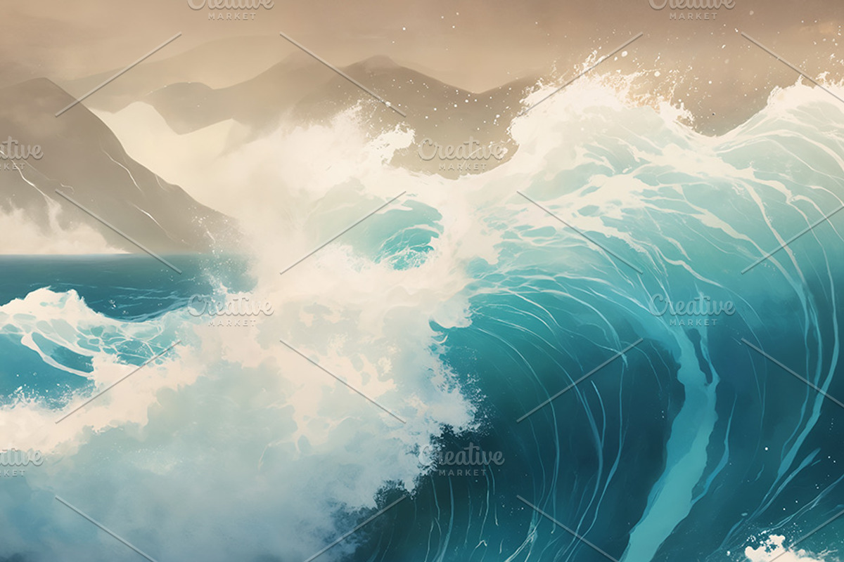 Ocean Waves, a Decorative Illustration by h.utomo (Photo 28 of 31)