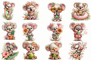 Whimsical summer koala Clipart, an Illustration by Designworld (Thumbnail 3 of 7)