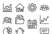 430 Subscription Business Icon Set, an Outline Icon by adenpinkstore (Thumbnail 9 of 12)