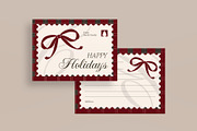 Happy Holidays Greeting Card, a Card Template by graphicook (Thumbnail 2 of 3)