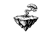 50 Floating Island Bonsai Vector Bun, an Illustration by Designs_River (Thumbnail 36 of 51)