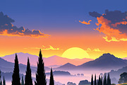 36 Italy-Themed Illustrations, a Background Graphic by h.utomo (Thumbnail 7 of 36)