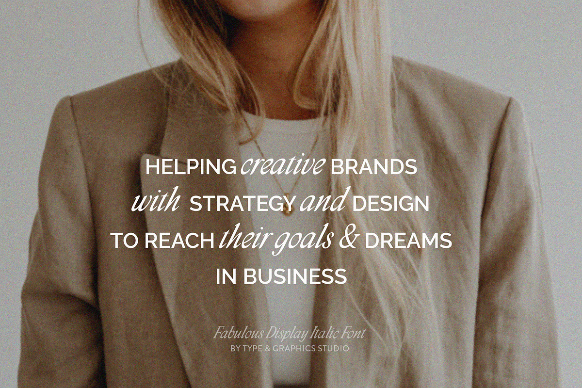 Fabulous Display Italic Font, a Serif Font by Type and Graphics Studio (Photo 6 of 18)