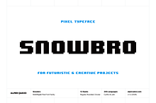 Snowbro - Pixel Typeface