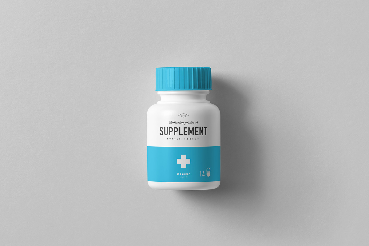 Supplement Jar & Box Mock-up 8, a Cups & Container Mockup by Yogurt86 (Photo 12 of 12)