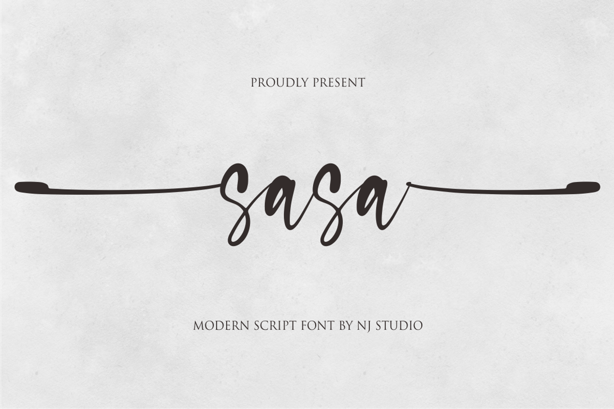sasa, a Script Font by N (Photo 1 of 10)
