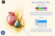 Ballpoint Pen Brushes for Procreate, a Brush Add-On by Julia Dreams (Thumbnail 4 of 6)