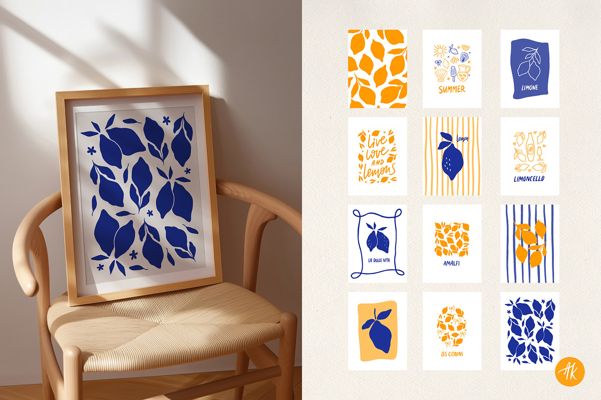 Lemon Summer Hand Drawn Collection, an Object Graphic by Alena Koval (Photo 15 of 18)