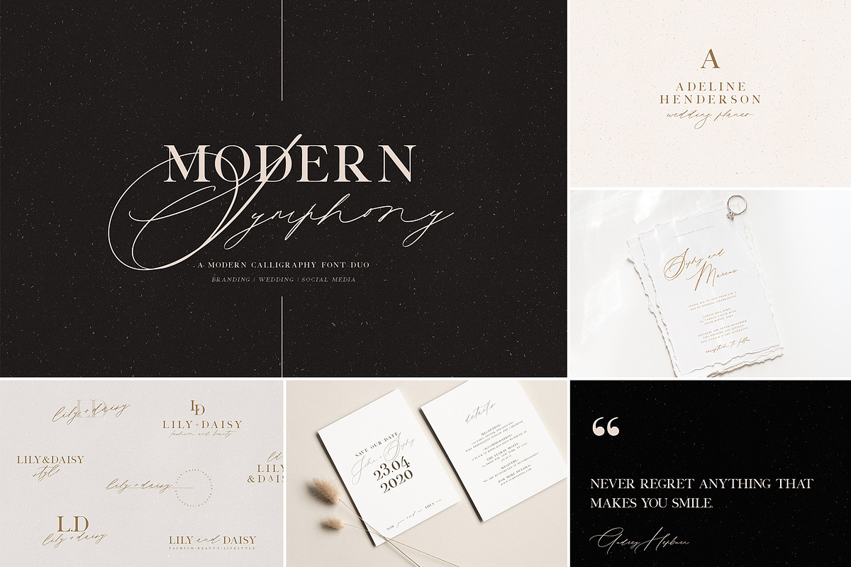 The Wedding Calligraphy Font Bundle, a Script Font by Calamar Studio (Photo 10 of 18)