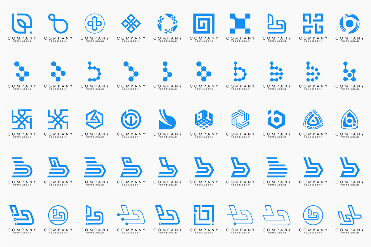 set of letter B logo design vector, a Branding & Logo Template by BARONSTD (Photo 2 of 4)