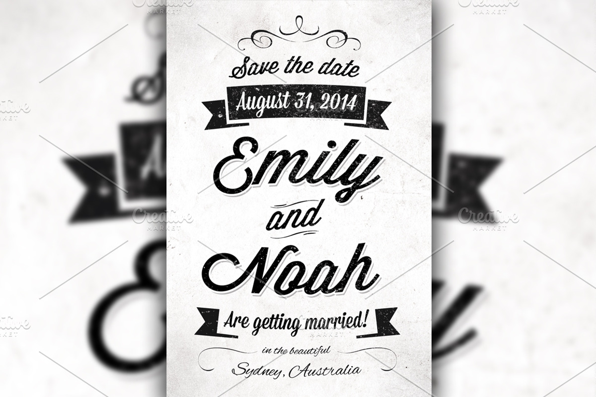 Save the Date Invitation Postcard, an Invitation Template by Graphic Boutique (Photo 3 of 3)