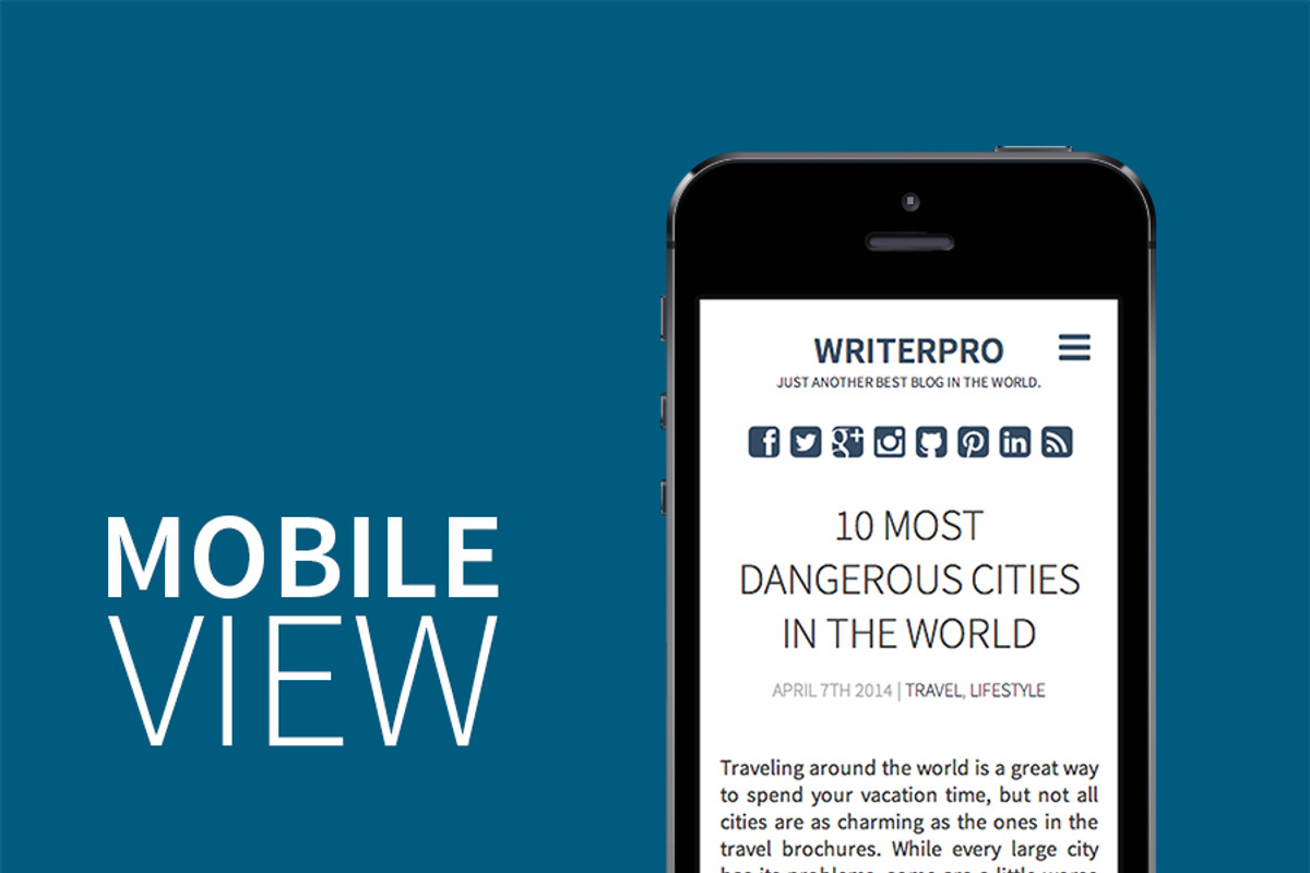 WriterPro, a Websites & App Template by Michal's shop (Photo 4 of 4)