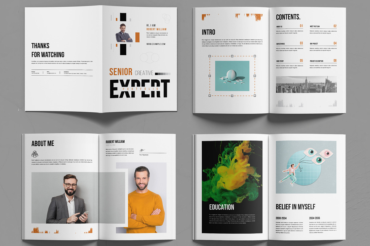 Portfolio Layout Template, a Magazine Template by MightyDesign (Photo 3 of 6)