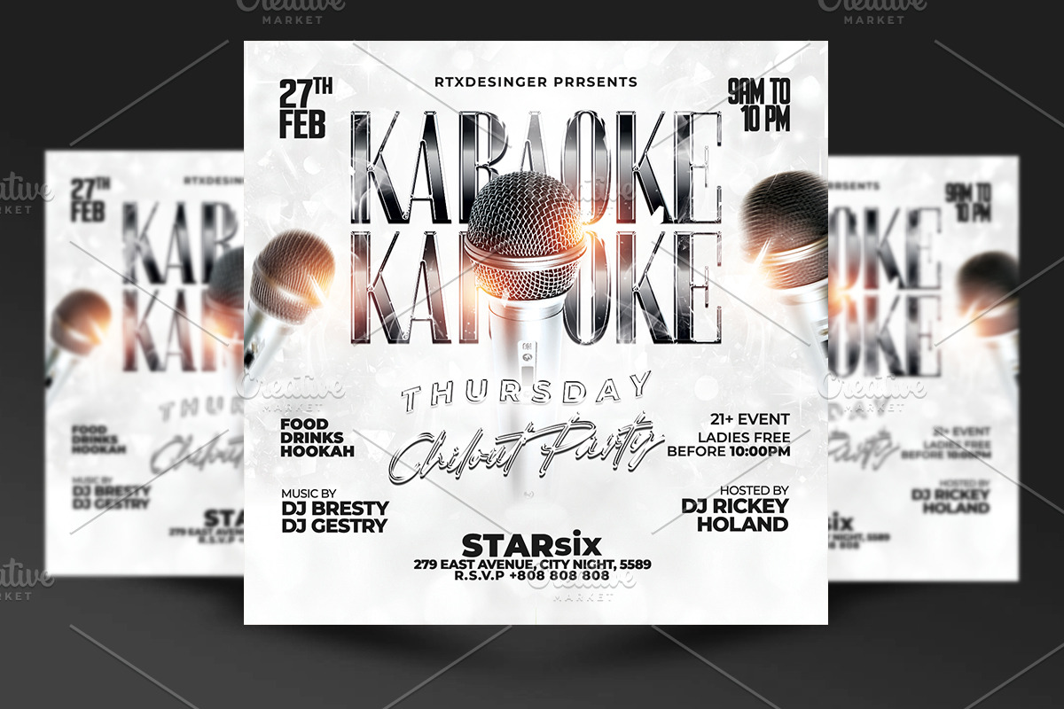 Karaoke Flyer, a Flyer Template by RTXdesinger99 (Photo 2 of 3)