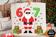Six Seven Santa PNG, an Object Illustration by DreamCafeArt (Thumbnail 1 of 7)