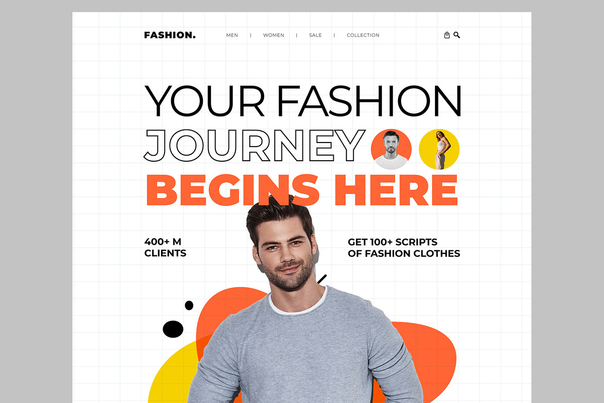 Ecommerce Landing Page, an UI Kit Template by CreativeShaper (Photo 2 of 6)