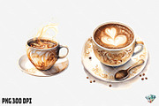 Hot Coffee Watercolor, an Illustration by Gemstone (Thumbnail 5 of 12)