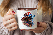 Watercolor Patriotic Head Cap Clipar, an Illustration by SVGArt (Thumbnail 8 of 8)