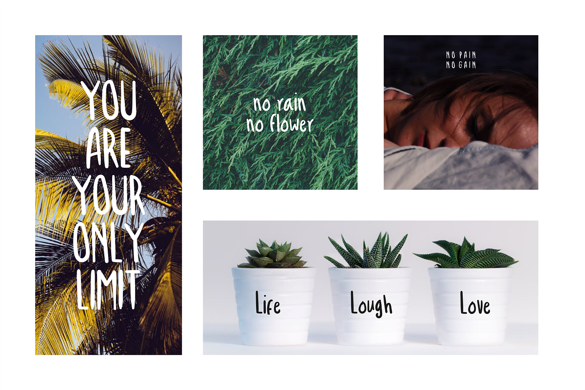 Troficanos Handwriting Display Font preview 2