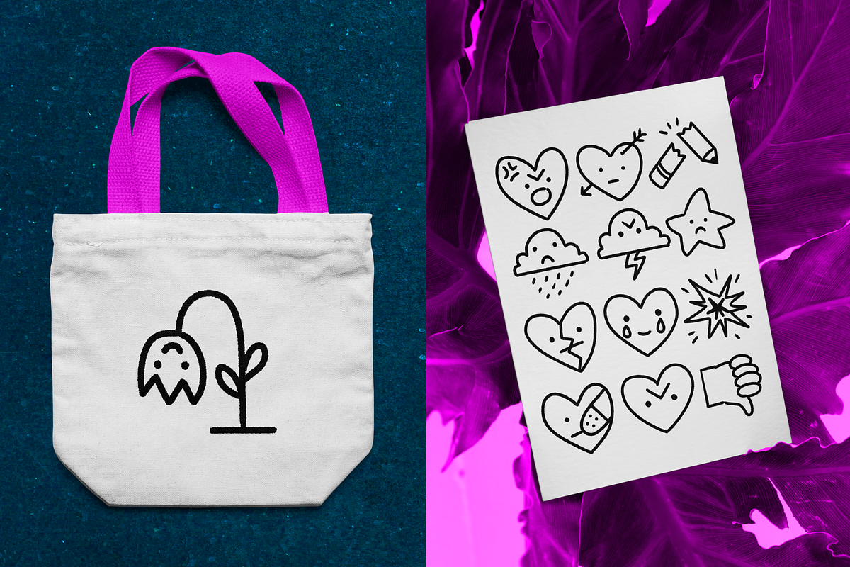 Anti-CUTE | Doodles & GIF Pack, an Emoji Icon by Iris Atelier (Photo 5 of 6)