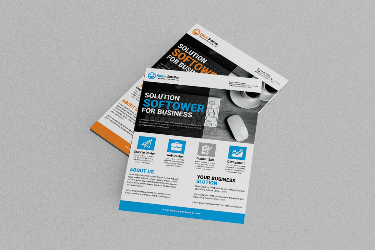 Creative Business Advertising Flyer, a Flyer Template by BrandlyTemplate (Photo 1 of 4)