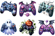 Halloween Gaming Controllers Sublima, an Illustration by DreamArtGraphic (Thumbnail 3 of 5)
