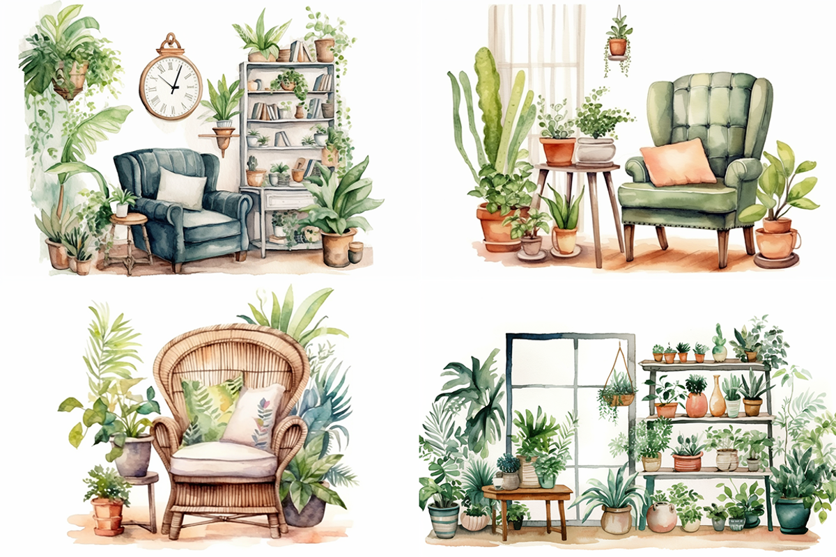 Cozy Home Interior, a Decorative Illustration by artsy-fartsy (Photo 5 of 7)