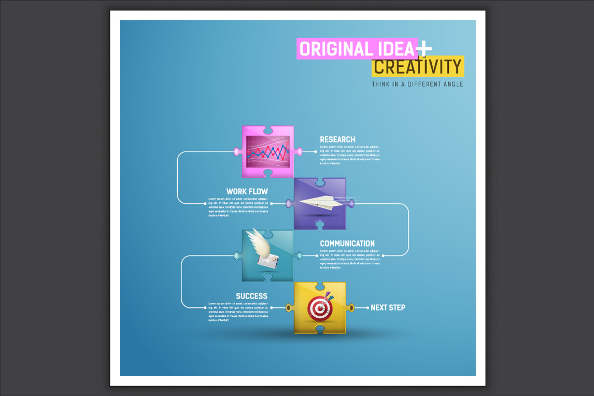 -50% Set of 7 infographics templates, a Background Graphic by frost_newt (Photo 5 of 8)