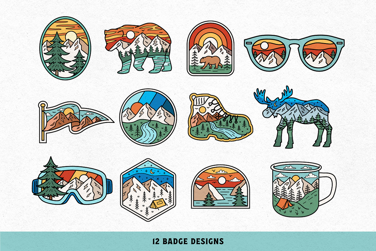 Adventure Badge Collection, a Graphic by cd-design.co (Photo 3 of 7)