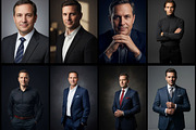 40 AI Business Man Photo Prompts, a Business Photo by Selenique Studio (Thumbnail 8 of 13)