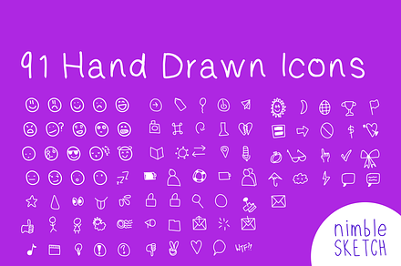 91 Handcrafted Icons