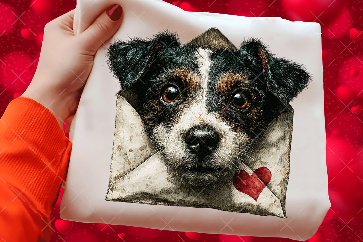 Whimsical Dogs Valentine's Day Png, an Illustration by Craft Nest (Photo 6 of 9)