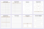 Travel Planner Bundle Canva Kdp, a Stationery Template by Mustafiz (Thumbnail 5 of 5)