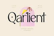 Qarlient - Elegant Modern Font, a Sans Serif Font by Pixesia Studio (Thumbnail 1 of 15)