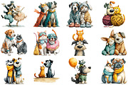 Watercolor Quirky Friendship Clipart, an Illustration by Craft Nest (Thumbnail 3 of 4)