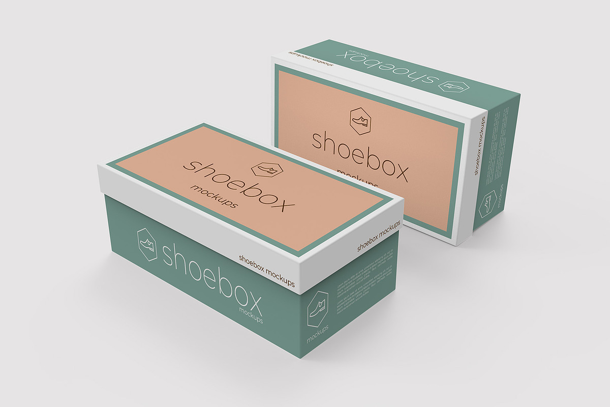 Shoe Box Mockup - 8 Views, a Packaging Mockup by Illusiongraphic (Photo 7 of 17)