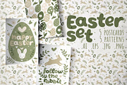 EASTER set. Patterns and postcards, a Pattern Graphic by pineart (Thumbnail 1 of 6)