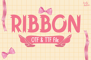 Ribbon | Sans serif font, a Sans Serif Font by LivelyAutumn11.11