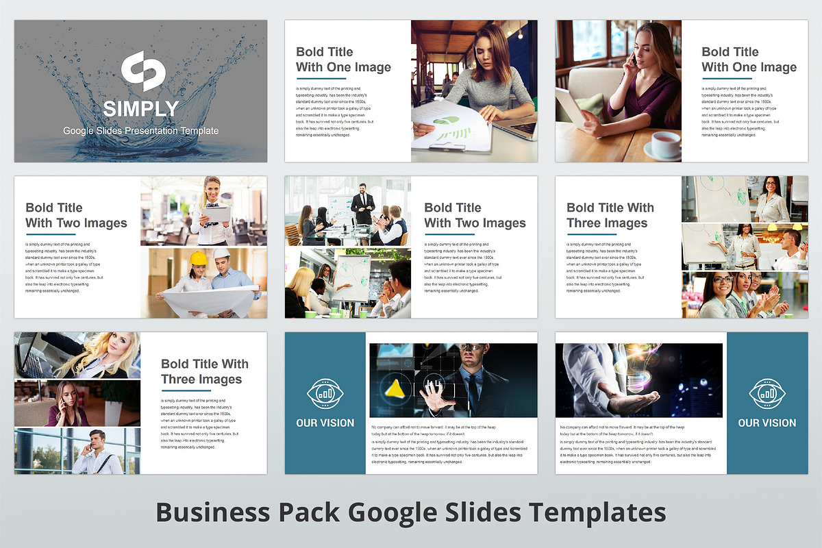 Business Pack Google Slides Bundle, a Presentation Template by GraphicStan