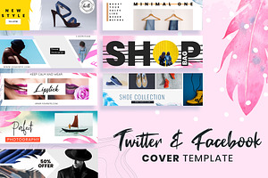 Twitter & Facebook Cover Templates